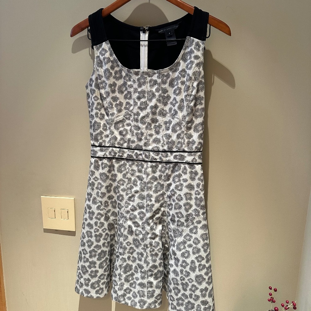 Marc by Marc Jacobs Floral Black and White Printed Dress